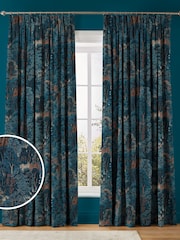Graham & Brown Navy Blue New Eden Made to Measure Curtains - Image 1 of 8