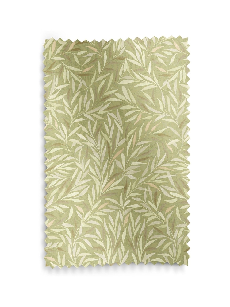 Graham & Brown Sage Green Salix Leaves Made to Measure Curtains - Image 8 of 8