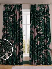 Graham & Brown Blush Pink Daintree Made to Measure Curtains - Image 1 of 8