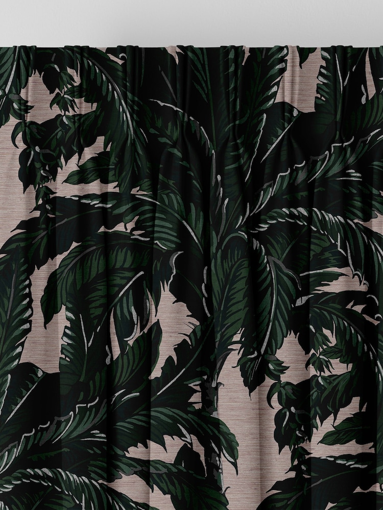 Graham & Brown Blush Pink Daintree Made to Measure Curtains - Image 2 of 8