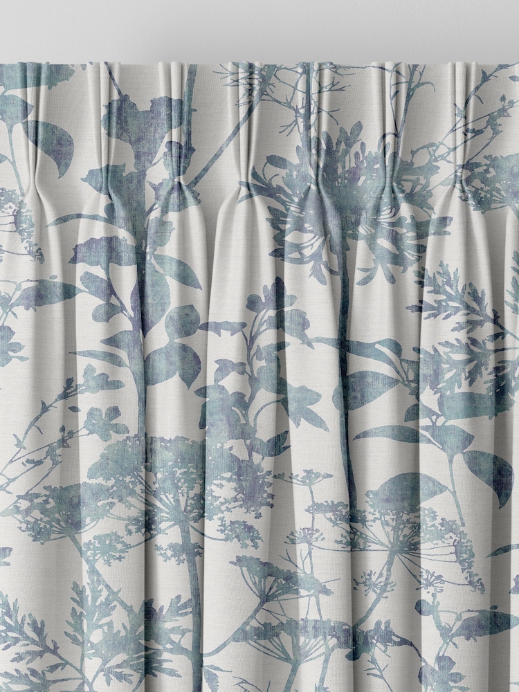 Graham & Brown Breathe Blue Esther Made to Measure Curtains - Image 2 of 8