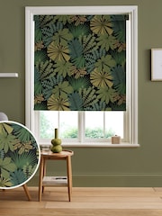 Graham & Brown Black Bohemia Made to Measure Roller Blinds - Image 1 of 5