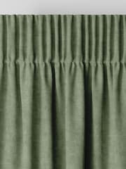 Graham & Brown Sage Green Organdy Silk Made to Measure Curtains - Image 5 of 8