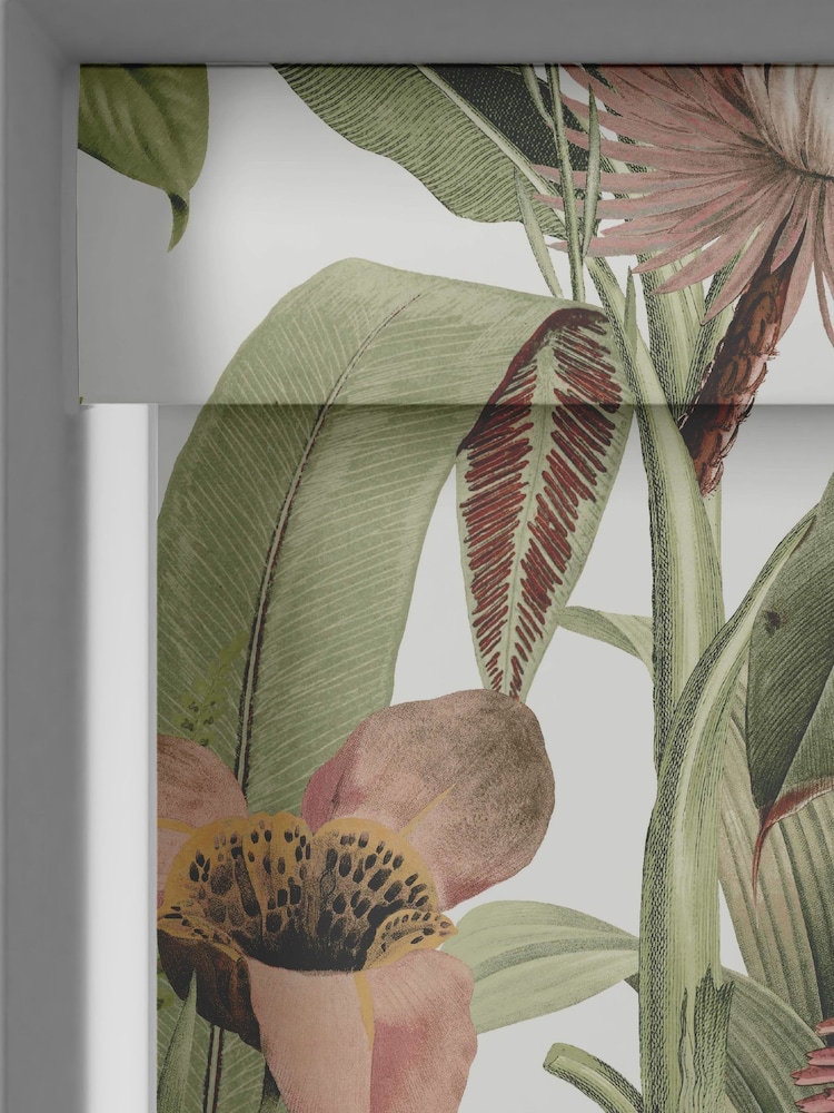 Graham & Brown Lush Pink Tigerlily Made to Measure Roller Blinds - Image 2 of 5
