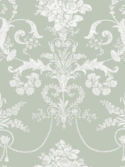 Laura Ashley Green Josette 10M Wallpaper - Image 3 of 4