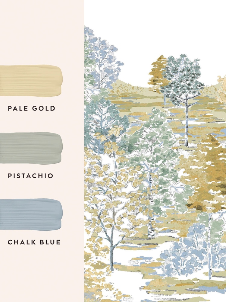 Laura Ashley Yellow Bernwood Ochre 3M Mural - Image 3 of 3