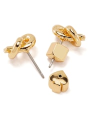 kate spade new york Gold Tone Loves Me Knot Stud Earrings - Image 3 of 4