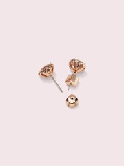 kate spade new york Gold Tone Round Earrings Rosepatina - Image 2 of 3