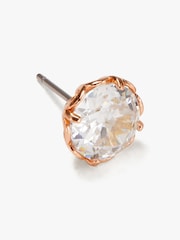 kate spade new york Gold Tone Round Earrings Clear/Rose - Image 3 of 4