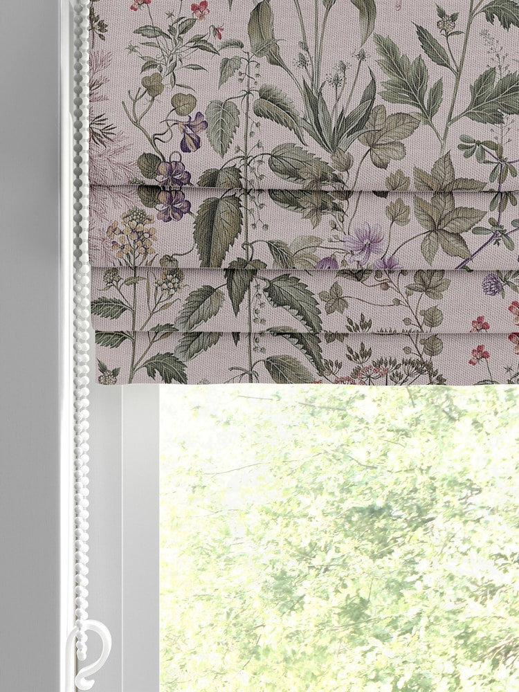 Graham & Brown Blush Pink Edulis Made to Measure 100% Cotton Roman Blind - Image 2 of 5