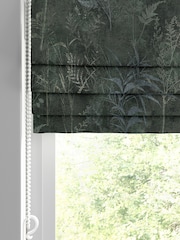 Graham & Brown Emerald Green Restore Made to Measure 100% Cotton Roman Blind - Image 2 of 5