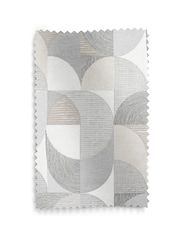 Graham & Brown Natural Taupe Stitch Craze Made to Measure 100% Cotton Roman Blind - Image 5 of 5