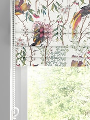 Graham & Brown Blue Clavering Birds Made to Measure 100% Cotton Roman Blind - Image 2 of 5