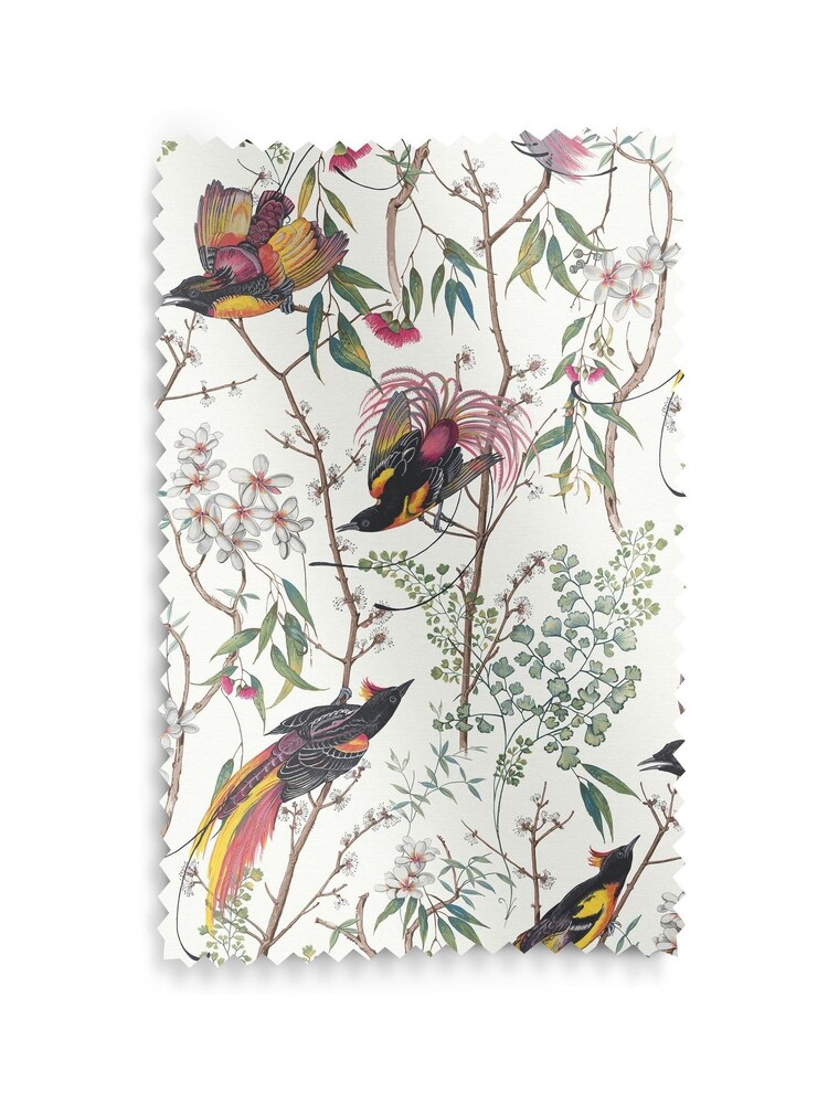 Graham & Brown Blue Clavering Birds Made to Measure 100% Cotton Roman Blind - Image 4 of 4