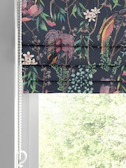 Graham & Brown Night Blue Clavering Birds Made to Measure 100% Cotton Roman Blind - Image 2 of 5
