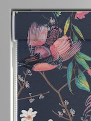 Graham & Brown Night Blue Clavering Birds Made to Measure 100% Cotton Roman Blind - Image 3 of 5