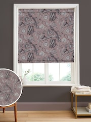 Graham & Brown Mulberry Purple Amhersts Garden Made to Measure 100% Cotton Roman Blind - Image 1 of 5