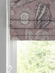 Graham & Brown Mulberry Purple Amhersts Garden Made to Measure 100% Cotton Roman Blind - Image 2 of 5