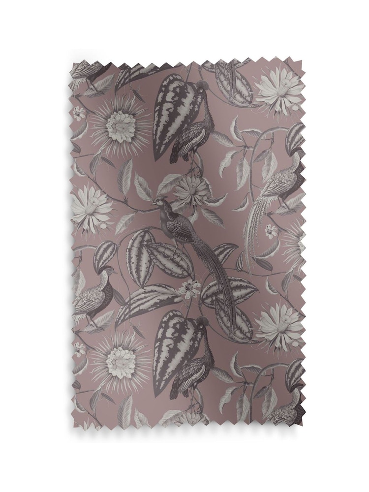 Graham & Brown Mulberry Purple Amhersts Garden Made to Measure 100% Cotton Roman Blind - Image 5 of 5