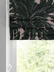 Graham & Brown Blush Pink Daintree Made to Measure 100% Cotton Roman Blind - Image 2 of 5