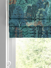 Graham & Brown Majestic Green New Eden Made to Measure 100% Cotton Roman Blind - Image 2 of 5