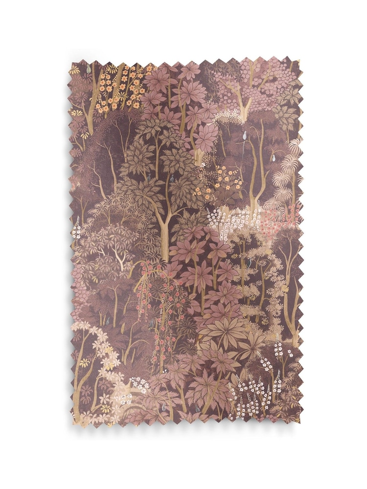 Graham & Brown Mulberry Purple New Eden Made to Measure 100% Cotton Roman Blind - Image 5 of 5