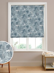 Graham & Brown Porcelain Natural New Eden Made to Measure 100% Cotton Roman Blind - Image 1 of 5