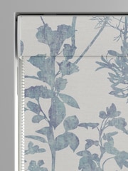 Graham & Brown Breathe Blue Esther Made to Measure 100% Cotton Roman Blind - Image 3 of 5
