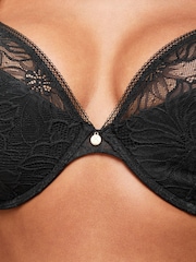 KBX Black Padded Alice Lace Triangle Bralette - Image 4 of 6
