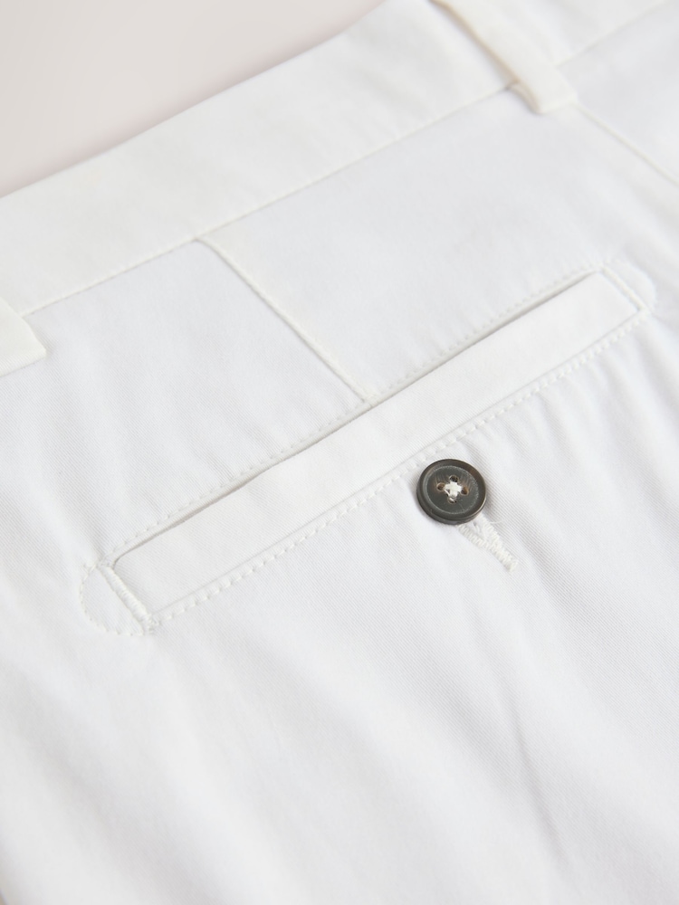 White Skinny Fit Stretch Chinos Shorts - Image 10 of 10