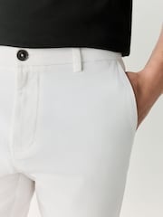 White Skinny Fit Stretch Chinos Shorts - Image 5 of 10