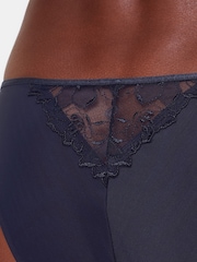 KBX Blue Marilyn Floral Embroidered Brazilian Knickers - Image 4 of 6