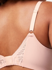 KBX Pink Padded Charlotte Brushed Underwired Padded T-Shirt Plunge Bra - Image 5 of 6