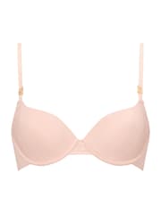 KBX Pink Padded Charlotte Brushed Underwired Padded T-Shirt Plunge Bra - Image 6 of 6