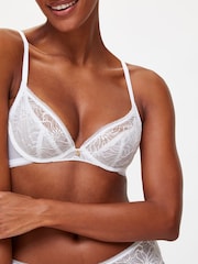 KBX White Alice Lace Non-Pad Plunge Bra - Image 1 of 6