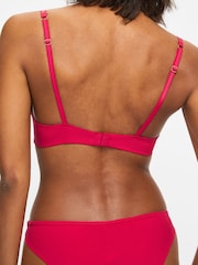 KBX Red Billie Wave Embroidery Padded Plunge Bra - Image 2 of 6