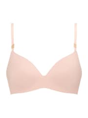 KBX Pink Non Wired Charlotte Brushed Underwired Padded T-Shirt Plunge Bra - Image 6 of 6