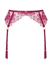 KBX Pink Marilyn Floral Embroidered Suspender Belt - Image 6 of 6