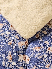 Night Lark Navy Woodland Creatures 9 Tog Cosy Sherpa Throws Set - Image 2 of 3
