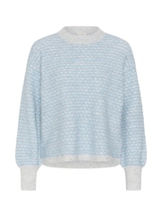 Kaffe Blue Kamarlla Knit Pullover Jumper - Image 6 of 7