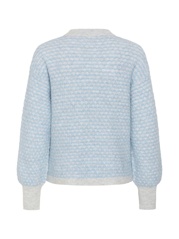 Kaffe Blue Kamarlla Knit Pullover Jumper - Image 7 of 7 Kaffe Blue Kamarlla Knit Pullover Jumper - Image 7 of 7