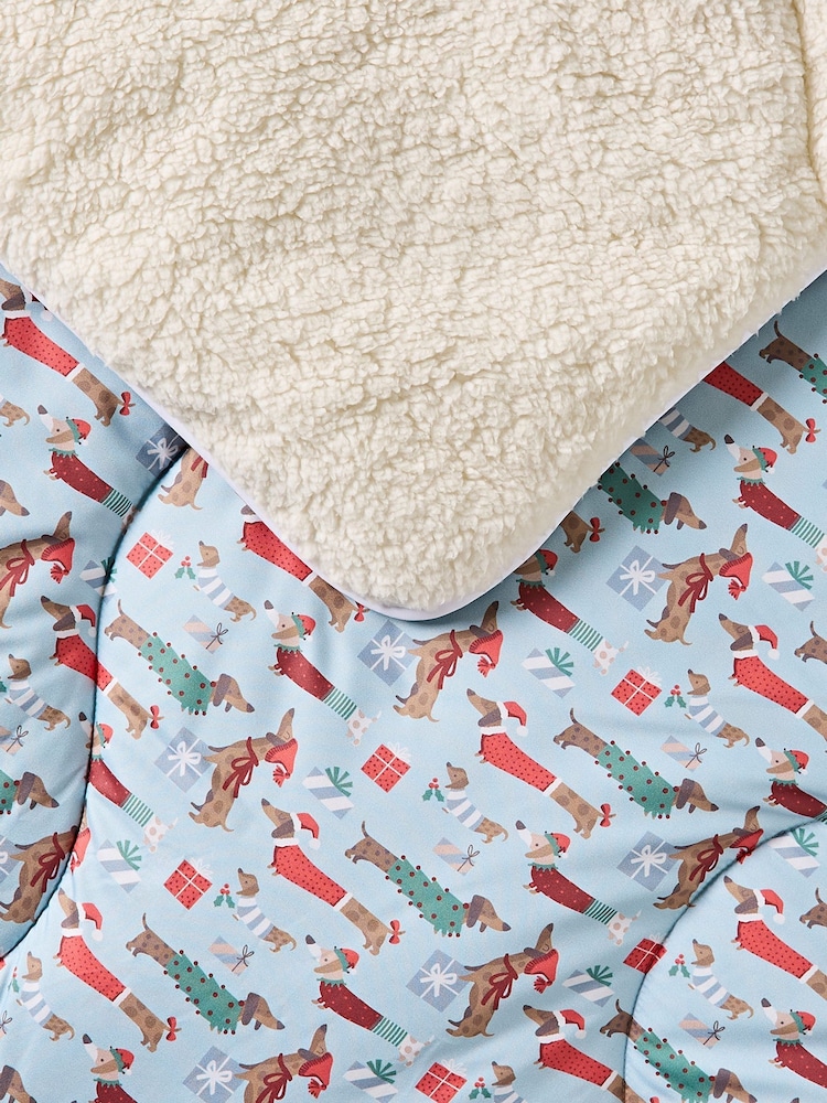 Night Lark Festive Dogs 9 Tog Άνετο Sherpa Ριχτό - Εικόνα 2 από 4 Night Lark Festive Dogs 9 Tog Άνετο Sherpa Ριχτό - Εικόνα 2 από 4