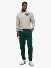 Superdry Green Slim Fit Essential Logo Joggers - Image 1 of 5