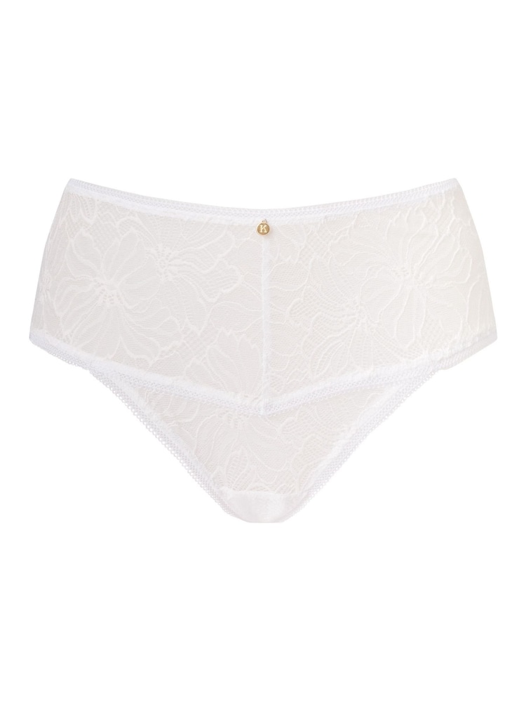 KBX White Alice Lace High Rise Brazilian Knickers - Image 6 of 6