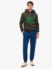 Superdry Blue Essential Logo Joggers - Image 3 of 7