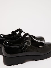 Lipsy Black Patent Flower Mary Jane Flat School Shoes - Image 5 of 5