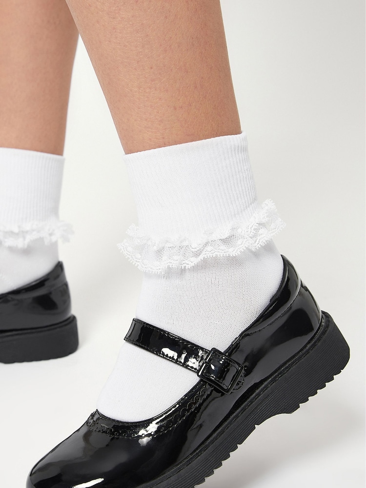 Lipsy Black Chunky Mary Jane Dolly School Shoes - Image 3 of 4