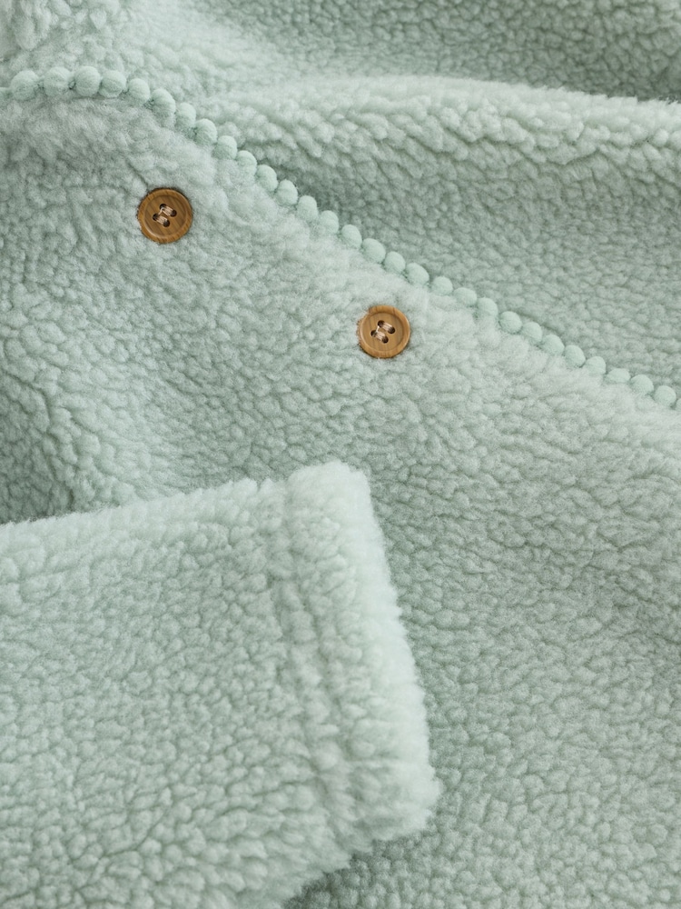 Sage Green Baby Borg Hooded Jacket (0mths-2yrs) - Image 4 of 4