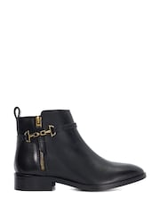 Dune London Black Wide Fit Parklyn Ankle Boots - Image 2 of 6