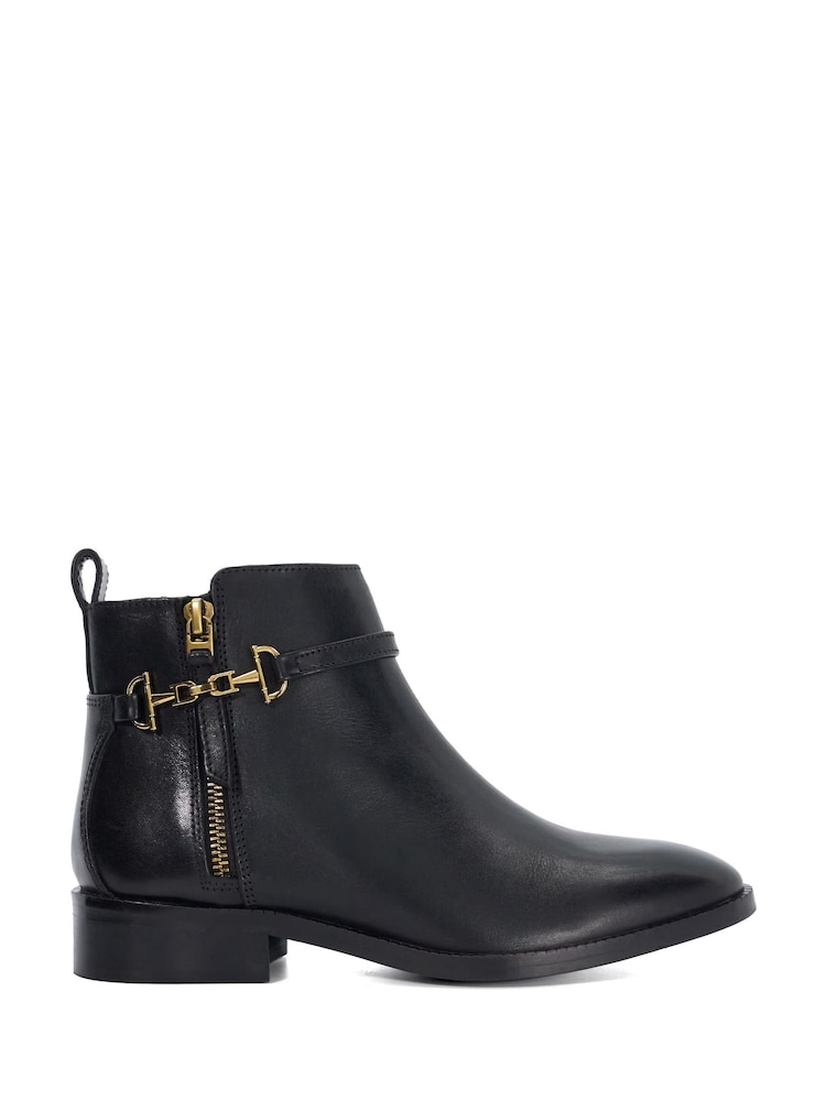 Dune London Black Wide Fit Parklyn Ankle Boots - Image 2 of 6
